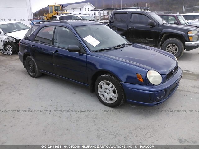 JF1GG65522G803927 - 2002 SUBARU IMPREZA TS BLUE photo 1