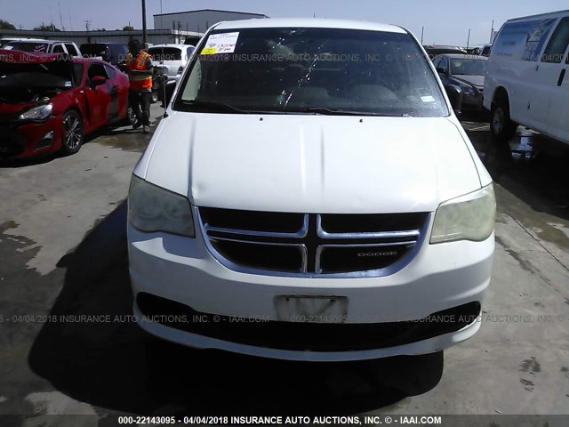 2D4RN4DG1BR602618 - 2011 DODGE GRAND CARAVAN EXPRESS WHITE photo 6