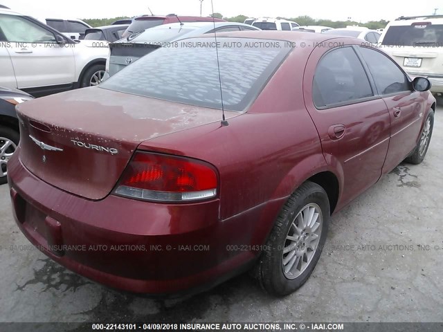 1C3EL56RX5N549509 - 2005 CHRYSLER SEBRING TOURING MAROON photo 4