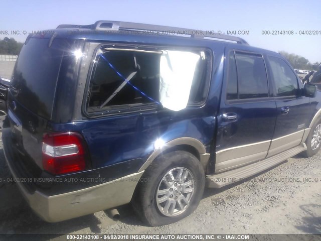 1FMFK17517LA55962 - 2007 FORD EXPEDITION EL EDDIE BAUER Navy photo 6