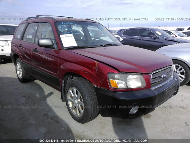 JF1SG65615H714061 - 2005 SUBARU FORESTER 2.5XS Қызыл фото 1