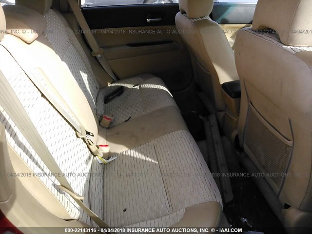 JF1SG65615H714061 - 2005 SUBARU FORESTER 2.5XS Қызыл фото 8