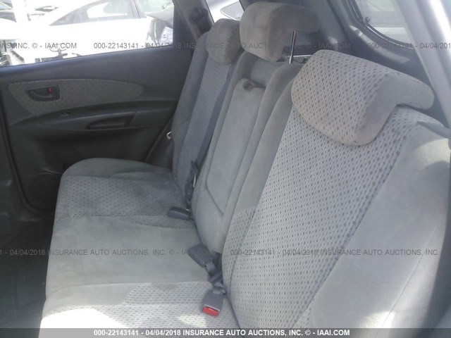 KM8JN12D85U137159 - 2005 HYUNDAI TUCSON GLS/LX GREEN photo 8