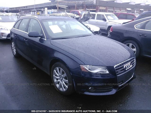 WAUWFAFL2BA068746 - 2011 AUDI A4 PREMIUM PLUS BLUE photo 1