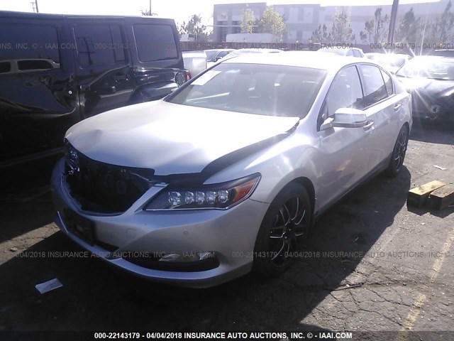 JH4KC1F93EC006567 - 2014 ACURA RLX ADVANCE SILVER photo 2