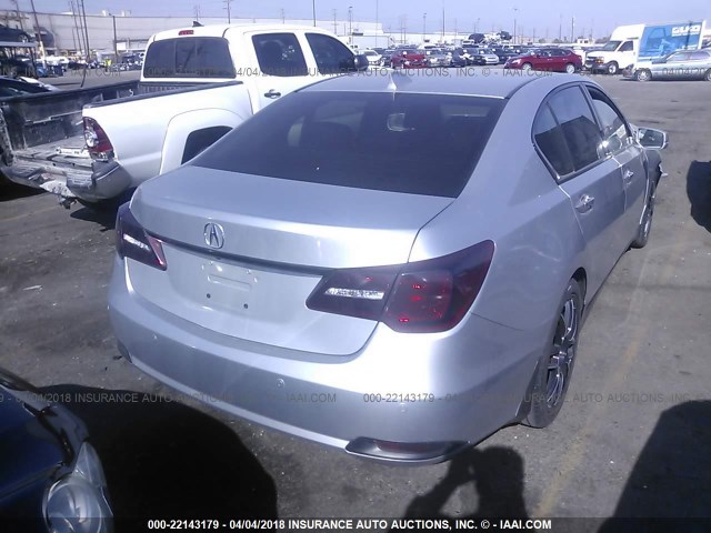 JH4KC1F93EC006567 - 2014 ACURA RLX ADVANCE SILVER photo 4