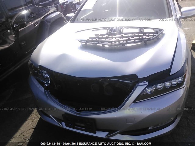 JH4KC1F93EC006567 - 2014 ACURA RLX ADVANCE SILVER photo 6