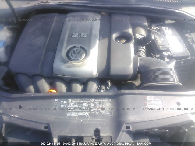 3VWSF71KX6M653275 - 2006 VOLKSWAGEN JETTA 2.5 OPTION PACKAGE 1 GRAY photo 10