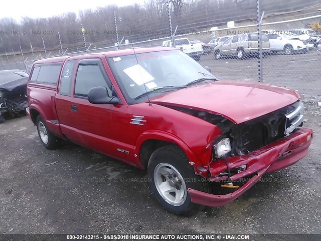 1GCCS19X7V8162049 - 1997 CHEVROLET S TRUCK S10 RED photo 1