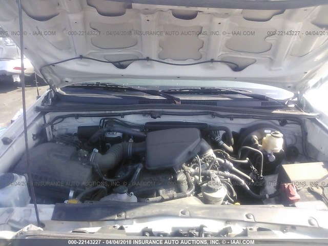 5TFJX4CNXFX056364 - 2015 TOYOTA TACOMA DOUBLE CAB 白色 照片 10