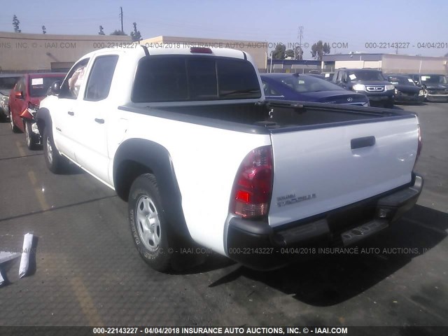5TFJX4CNXFX056364 - 2015 TOYOTA TACOMA DOUBLE CAB 白色 照片 3