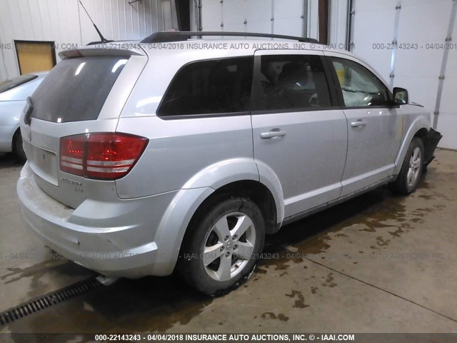 3D4PG5FVXAT110264 - 2010 DODGE JOURNEY SXT SILVER photo 4