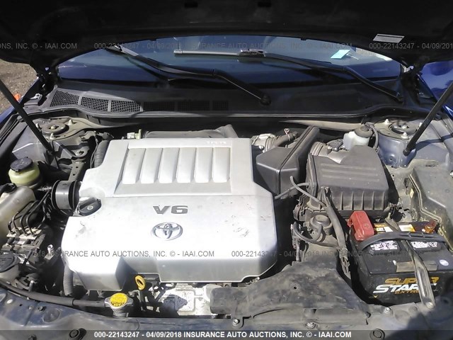 4T1BK46K37U004643 - 2007 TOYOTA CAMRY NEW GENERAT LE/XLE/SE BLUE photo 10