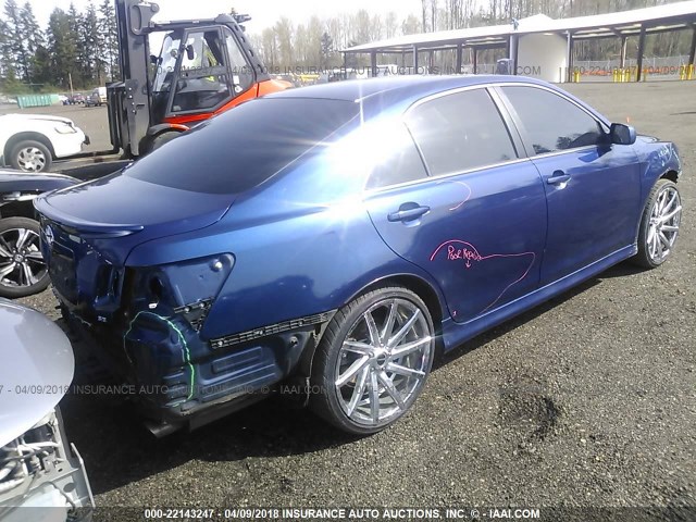 4T1BK46K37U004643 - 2007 TOYOTA CAMRY NEW GENERAT LE/XLE/SE BLUE photo 4