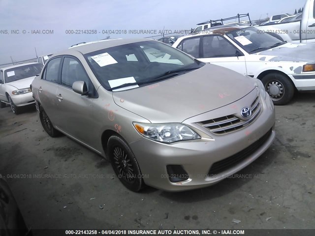 5YFBU4EE8DP155285 - 2013 TOYOTA COROLLA S/LE ოქროსფერი ფოტო 1