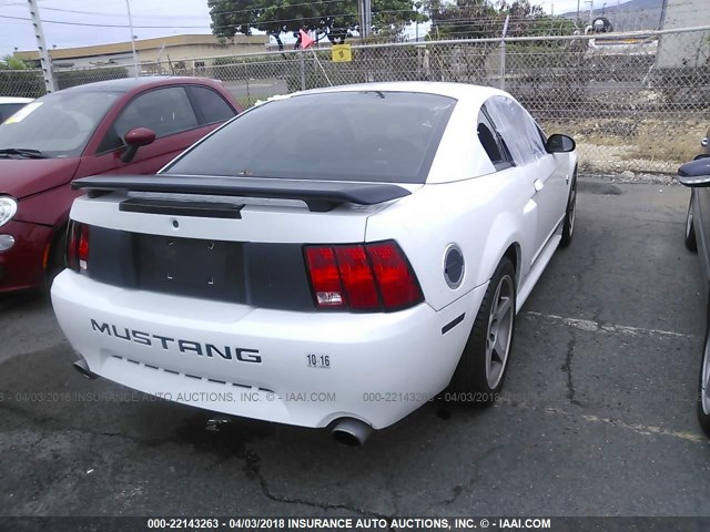 1FAFP42R54F223510 - 2004 FORD MUSTANG MACH I WHITE photo 4