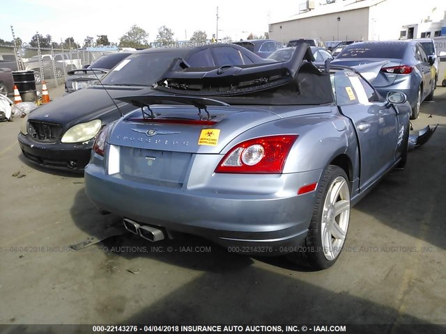 1C3AN65L55X033364 - 2005 CHRYSLER CROSSFIRE LIMITED Light Blue photo 4