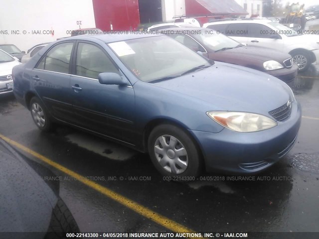 4T1BE32K13U768413 - 2003 TOYOTA CAMRY LE/XLE/SE BLUE photo 1