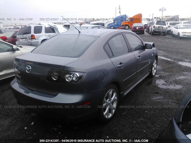 JM1BK324X71750482 - 2007 MAZDA 3 S GRAY photo 4