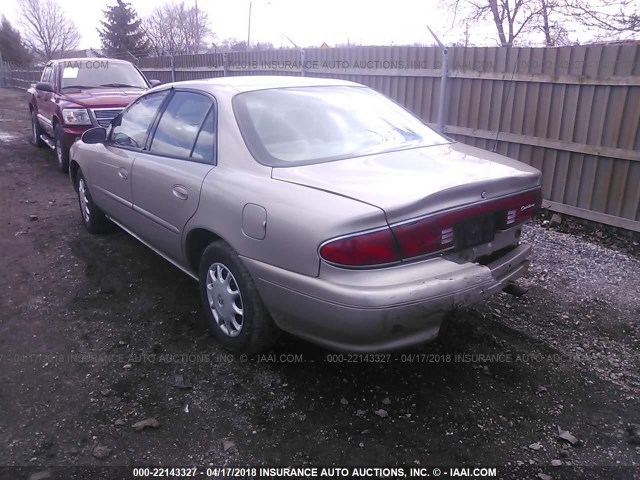 2G4WS52J231145102 - 2003 BUICK CENTURY CUSTOM Champagne photo 3