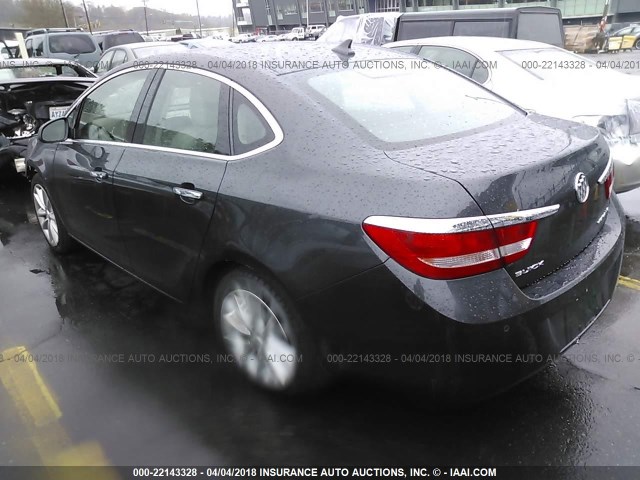 1G4PR5SK7E4212955 - 2014 BUICK VERANO CONVENIENCE GRAY photo 3