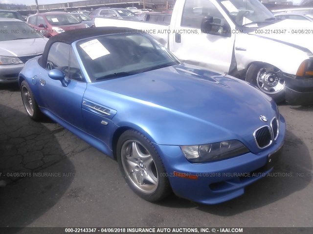 WBSCK9342YLC90466 - 2000 BMW M ROADSTER BLUE photo 1