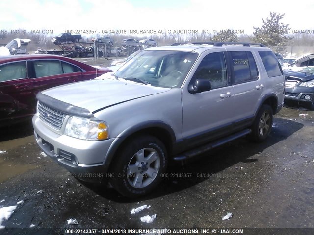 1FMZU73K73ZA60838 - 2003 FORD EXPLORER XLT/XLT SPORT/NBX SILVER photo 2