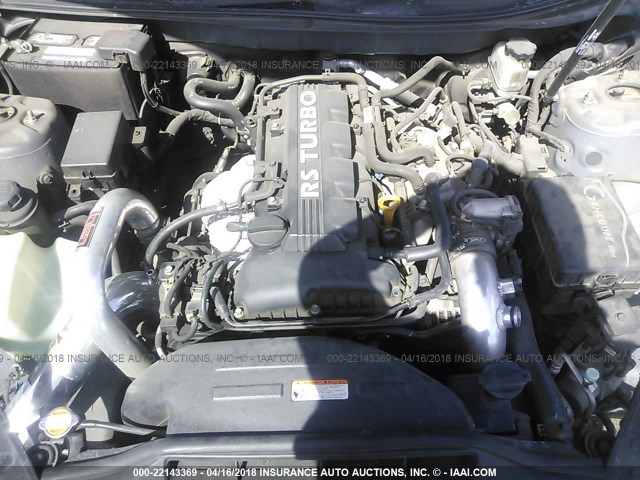 KMHHT6KD1AU024570 - 2010 HYUNDAI GENESIS COUPE 2.0T GRAY photo 10