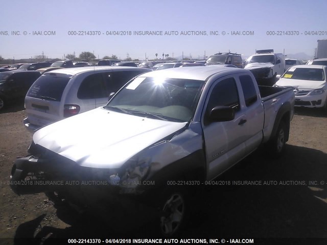 5TETU62N87Z437834 - 2007 TOYOTA TACOMA PRERUNNER ACCESS CAB SILVER photo 2