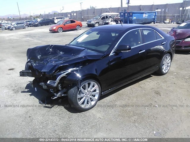 1G6AB5RA1D0158525 - 2013 CADILLAC ATS LUXURY BLACK photo 2