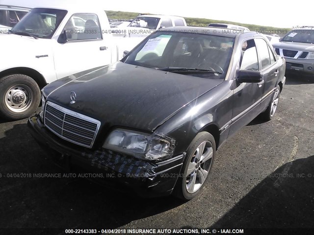 WDBHA28EXTF396322 - 1996 MERCEDES-BENZ C 280 BLACK photo 2