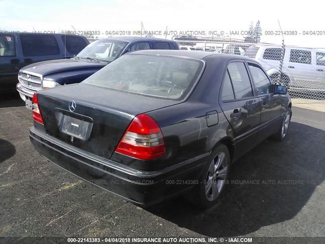 WDBHA28EXTF396322 - 1996 MERCEDES-BENZ C 280 BLACK photo 4