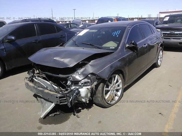 1G1ZE5E74BF318353 - 2011 CHEVROLET MALIBU LTZ BROWN photo 2