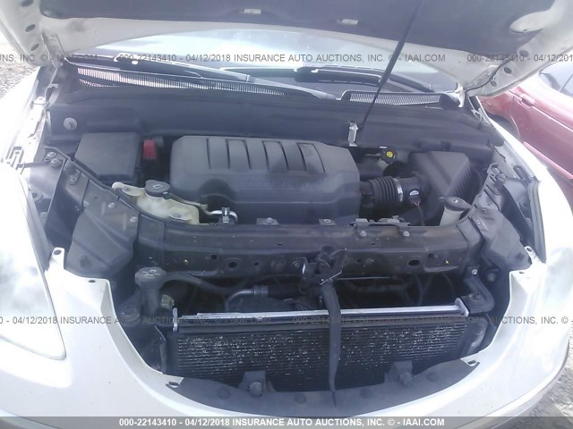 5GAER23788J289247 - 2008 BUICK ENCLAVE CXL თეთრი ფოტო 10