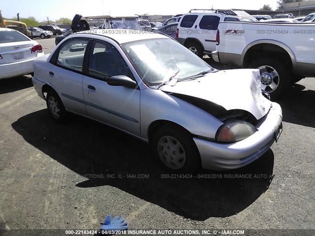 2C1MR522216702829 - 2001 CHEVROLET METRO LSI SILVER photo 1