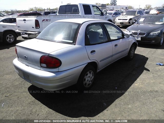 2C1MR522216702829 - 2001 CHEVROLET METRO LSI SILVER photo 4