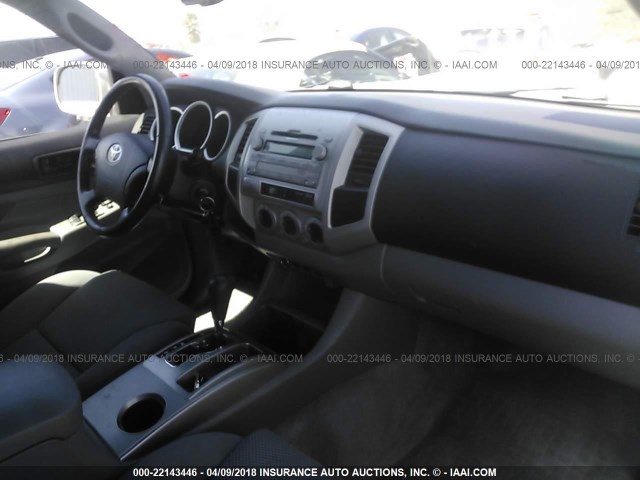 3TMJU62N19M077703 - 2009 TOYOTA TACOMA DOUBLE CAB PRERUNNER SILVER photo 5