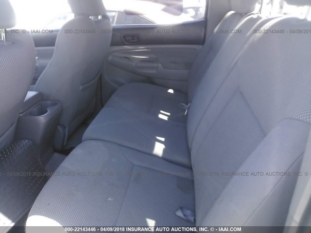 3TMJU62N19M077703 - 2009 TOYOTA TACOMA DOUBLE CAB PRERUNNER SILVER photo 8