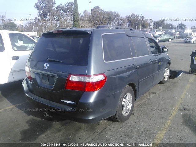 5FNRL38776B031886 - 2006 HONDA ODYSSEY EXL მწვანე ფოტო 4