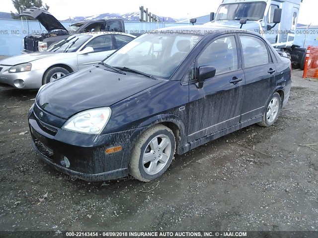 JS2RA41S925109032 - 2002 SUZUKI AERIO S/GS BLACK photo 2