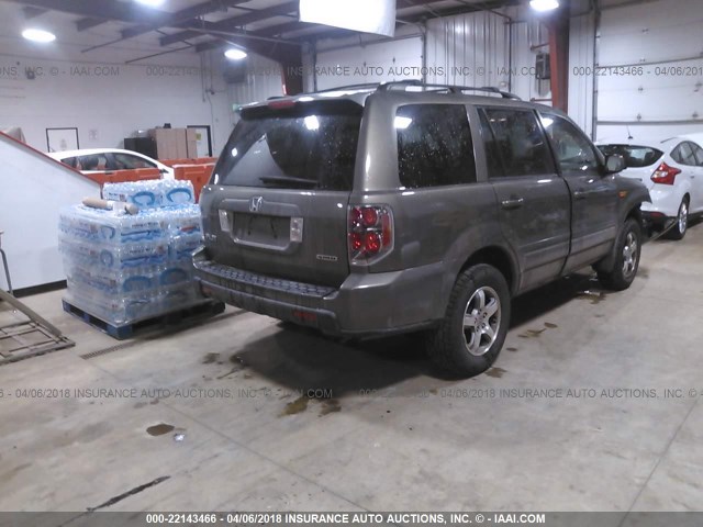 2HKYF18407H522588 - 2007 HONDA PILOT EX GREEN photo 4