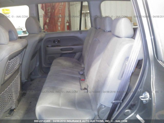 2HKYF18407H522588 - 2007 HONDA PILOT EX GREEN photo 8