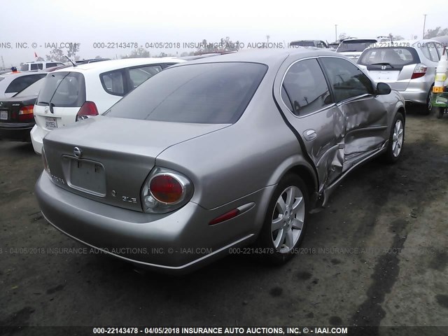 JN1DA31D02T454626 - 2002 NISSAN MAXIMA GLE/GXE/SE GRAY photo 4