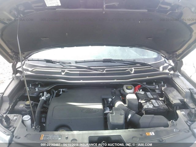 1FM5K7F8XHGD96992 - 2017 FORD EXPLORER LIMITED შავი ფოტო 10