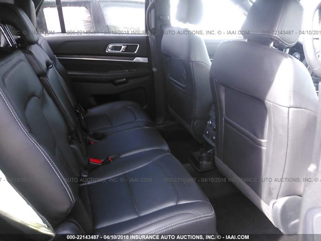 1FM5K7F8XHGD96992 - 2017 FORD EXPLORER LIMITED შავი ფოტო 8