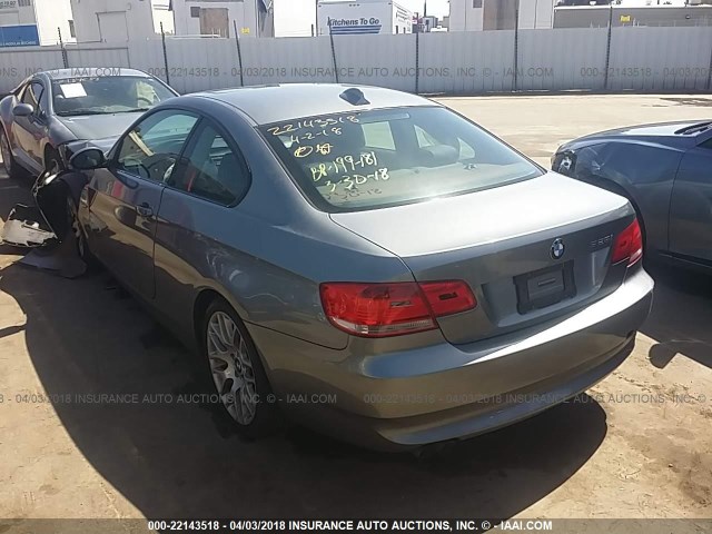 WBAWV13528P120777 - 2008 BMW 328 I SULEV GRAY photo 3