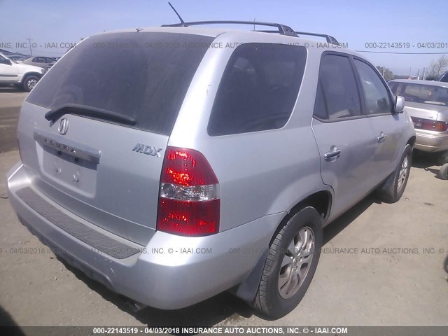 2HNYD18753H555471 - 2003 ACURA MDX TOURING SILVER photo 4