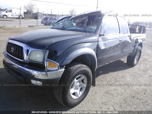 5TESN92N23Z184773 - 2003 TOYOTA TACOMA XTRACAB PRERUNNER შავი ფოტო 2