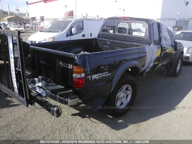 5TESN92N23Z184773 - 2003 TOYOTA TACOMA XTRACAB PRERUNNER შავი ფოტო 4
