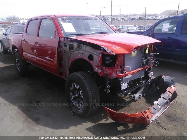 3TMCZ5AN5HM120816 - 2017 TOYOTA TACOMA DBL CAB/SR/TRDSPT/OR/PRO ნარინჯისფერი ფოტო 1